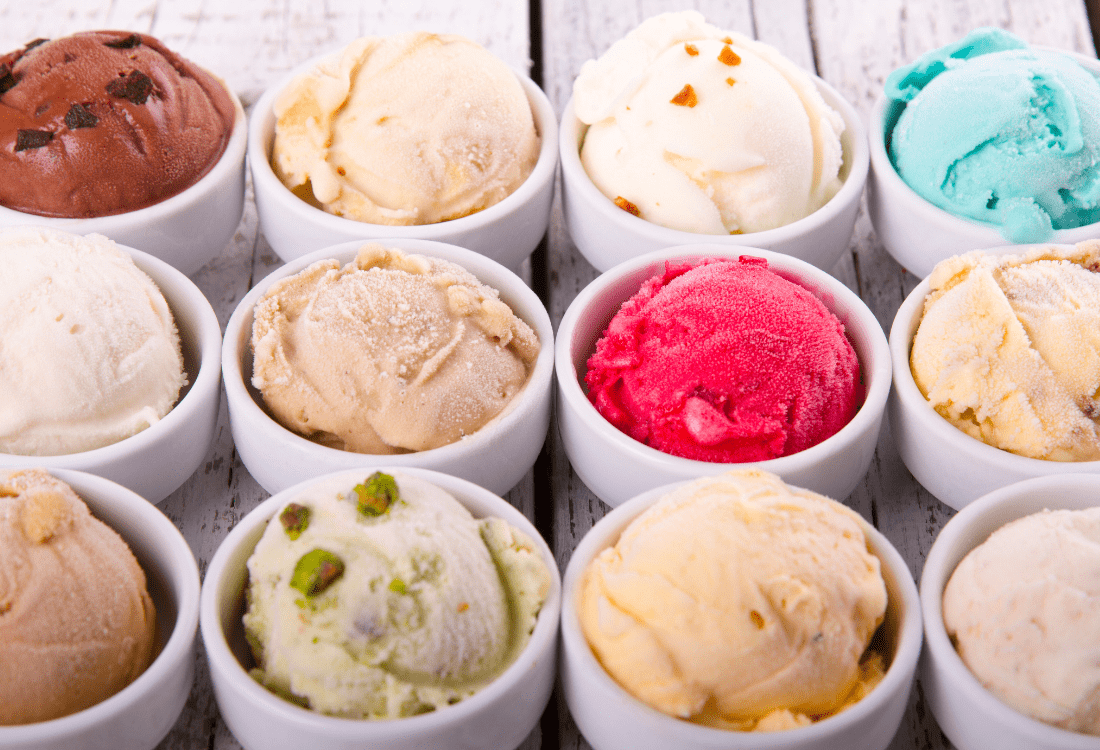 Ice cream parlour owner introducing new and different flavours of artisan ice cream this summer. 