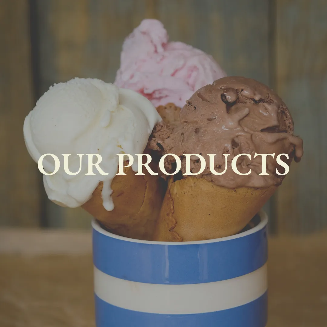 Yorvale ice cream served in cones